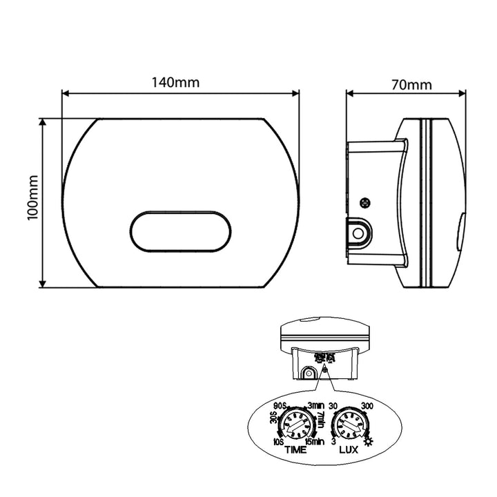 Maclean MCE366 Lámpara de pared LED con sensor de movimiento PIR, Sensor crepuscular, Iluminación interior / exterior IP65 4000K blanco neutro (20W (1600lm))