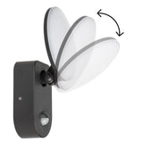 Aplique LED com sensor de movimento PIR, sensor crepuscular, luz exterior, aplique Iluminação interior/exterior IP65 4000K branco neutro 15W, 1100lm Maclean MCE367