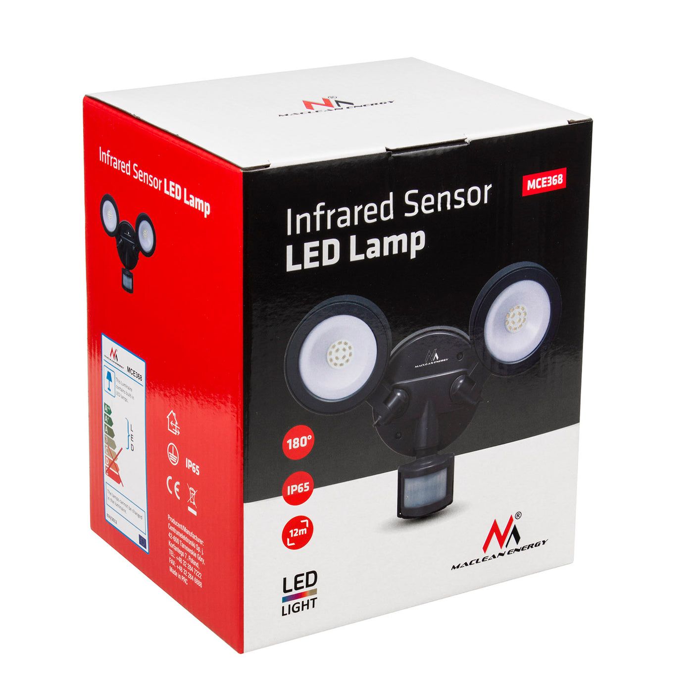 Aplique LED con sensor de movimiento PIR, sensor crepuscular, aplique –  Euroelectronics ES