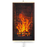 Aquecedor infravermelho - Painel de aquecimento flexível de 430 W com controlador TRIO Design 1 lareira, dimensões 100x57 cm