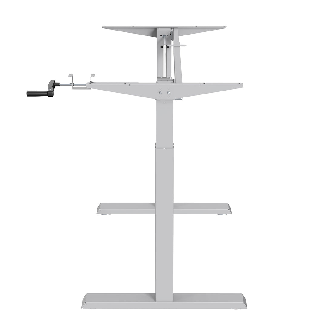 Escritorio Ergo Office, regulación manual de altura, máx. 70 kg, altura máx. 130 cm, sin tablero, blanco, ER-402 W