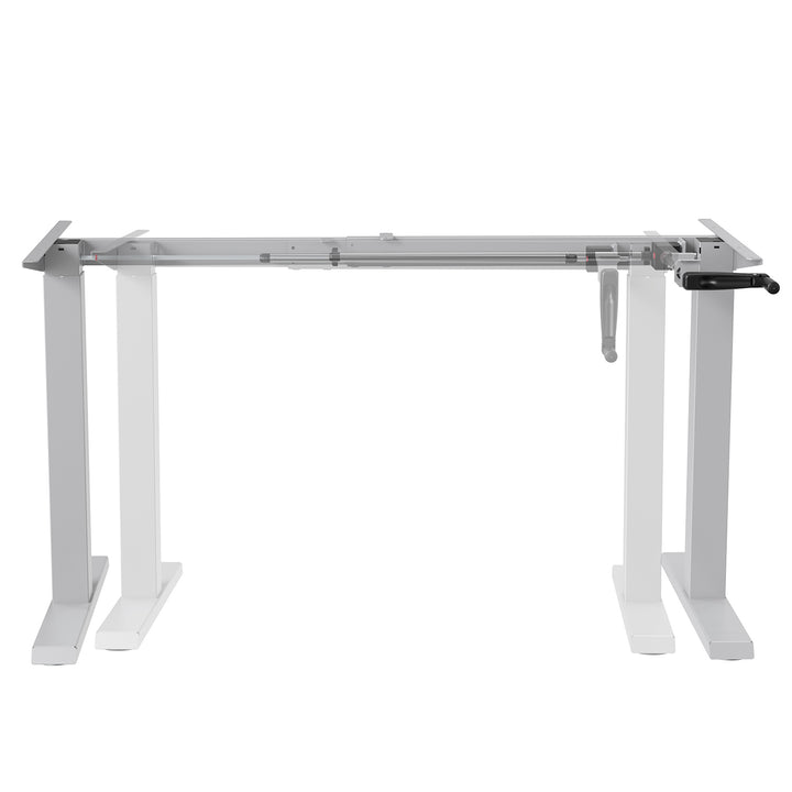 Escritorio Ergo Office, regulación manual de altura, máx. 70 kg, altura máx. 130 cm, sin tablero, blanco, ER-402 W