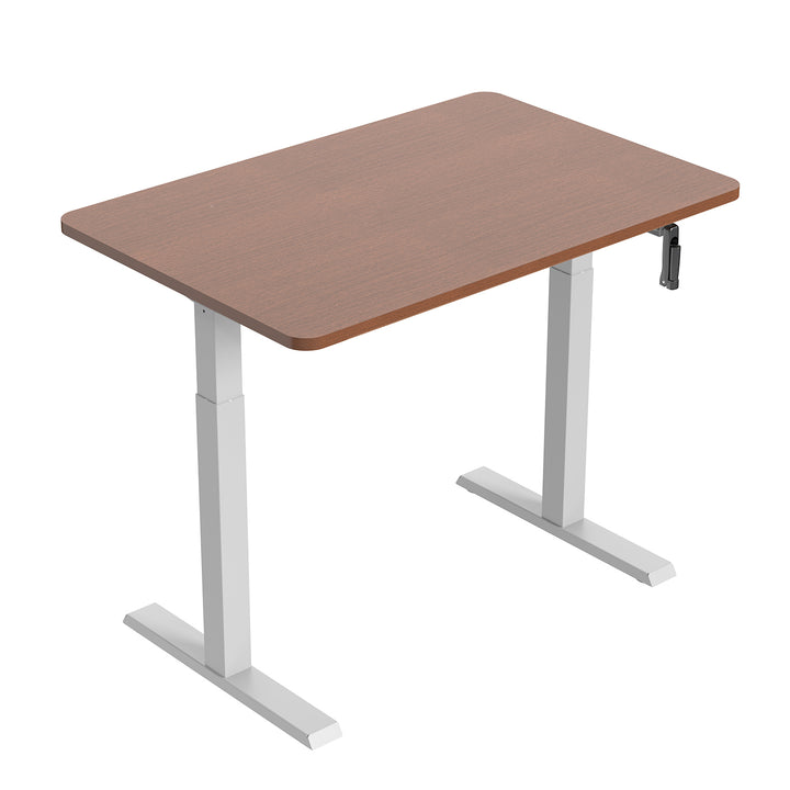 Escritorio Ergo Office, regulación manual de altura, máx. 70 kg, altura máx. 130 cm, sin tablero, blanco, ER-402 W