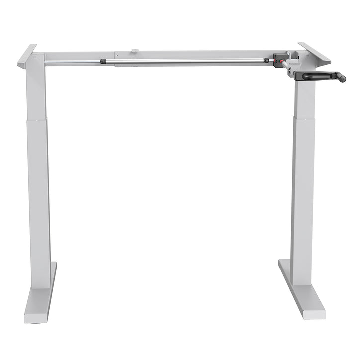Escritorio Ergo Office, regulación manual de altura, máx. 70 kg, altura máx. 130 cm, sin tablero, blanco, ER-402 W