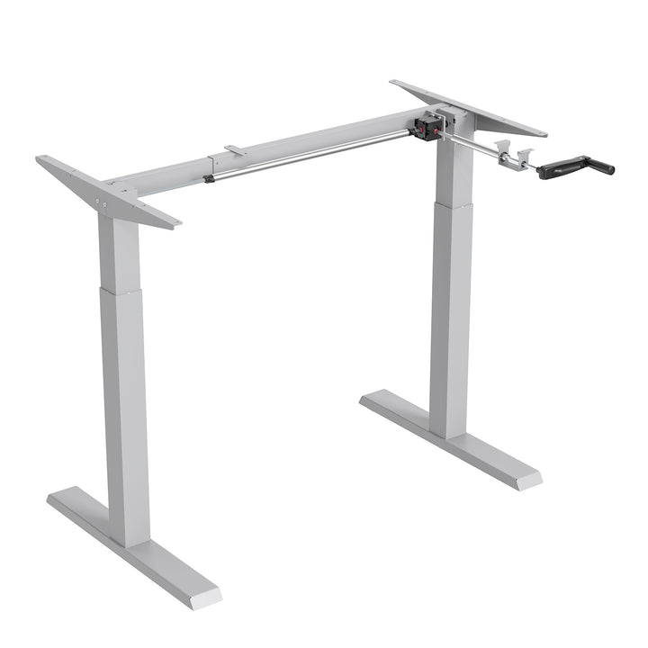 Escritorio Ergo Office, regulación manual de altura, máx. 70 kg, altura máx. 130 cm, sin tablero, blanco, ER-402 W