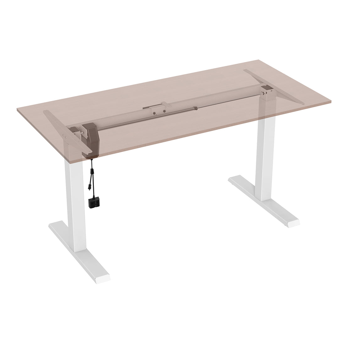 Mesa elétrica Ergo Office com altura regulável, altura máxima 123cm, altura máx. - 70 kg, sem placa, branco, ER-403W