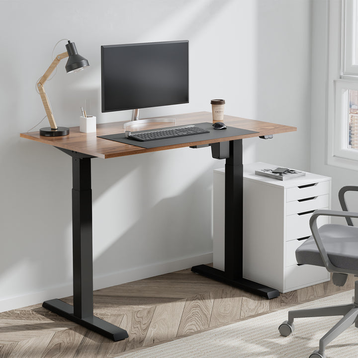 Mesa elétrica Ergo Office com altura regulável, altura máxima 123cm, altura máx. - 70 kg, sem prancha, preto, ER-403B