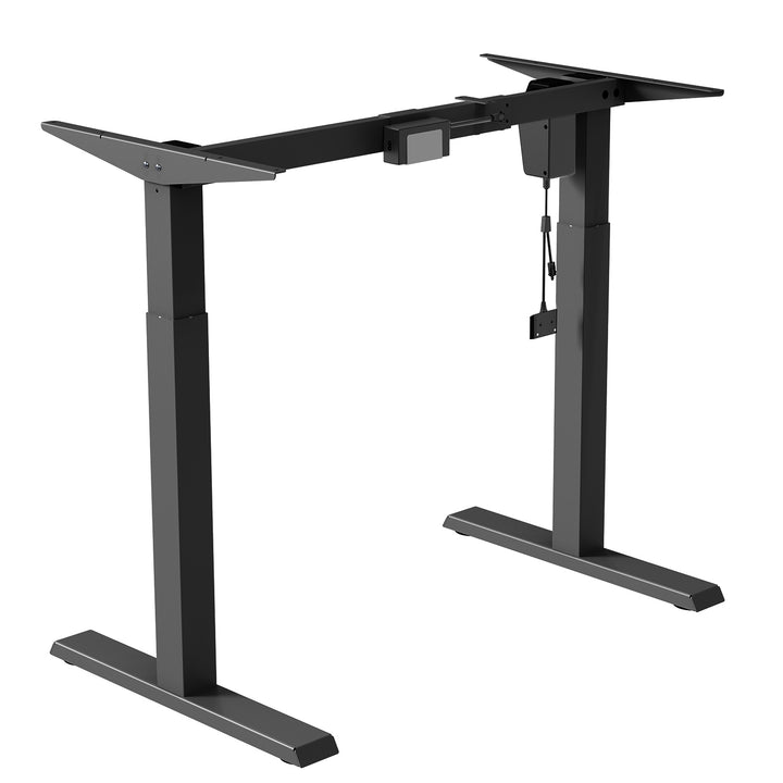 Mesa elétrica Ergo Office com altura regulável, altura máxima 123cm, altura máx. - 70 kg, sem prancha, preto, ER-403B