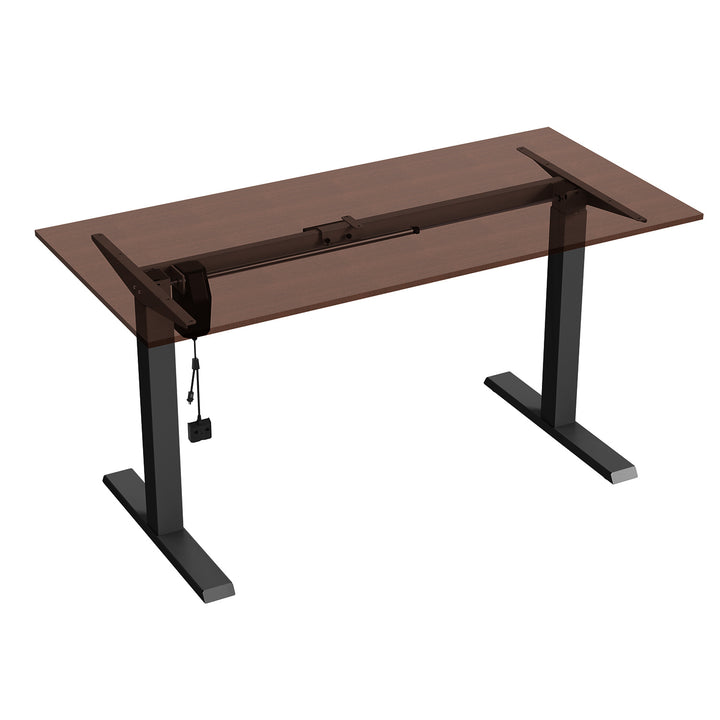 Mesa elétrica Ergo Office com altura regulável, altura máxima 123cm, altura máx. - 70 kg, sem prancha, preto, ER-403B