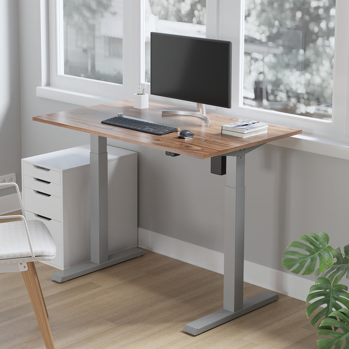 Mesa elétrica Ergo Office com altura regulável, máx. 123 cm, máx. - 70 kg, sem prancha, cinza, ER-403G