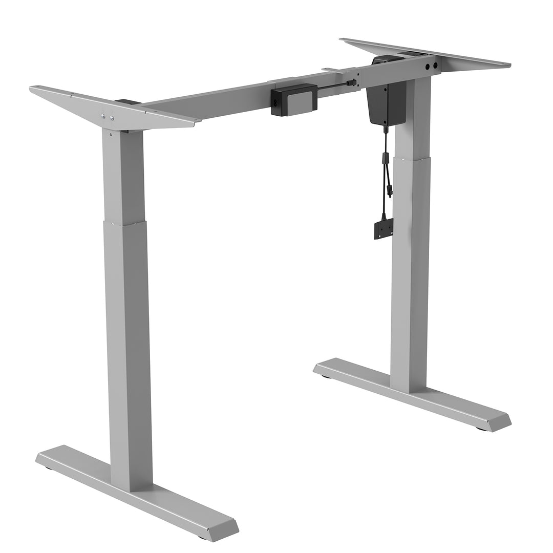 Mesa elétrica Ergo Office com altura regulável, máx. 123 cm, máx. - 70 kg, sem prancha, cinza, ER-403G