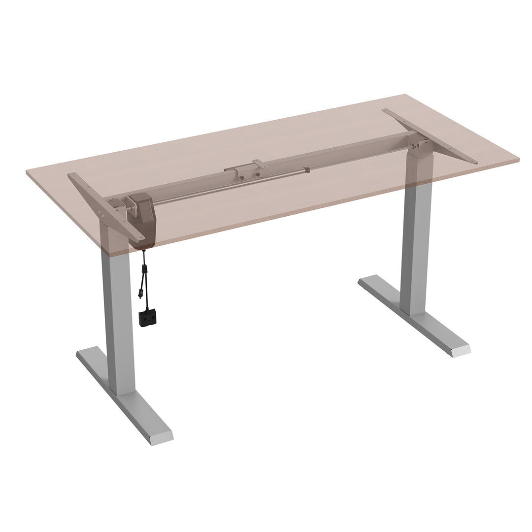 Mesa elétrica Ergo Office com altura regulável, máx. 123 cm, máx. - 70 kg, sem prancha, cinza, ER-403G