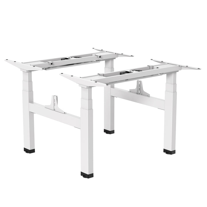 Escritorio eléctrico Ergo Office de doble altura regulable, altura máxima 128cm, máximo 125kg x2, sin tapa de asiento (2 piezas), blanco, ER-404W