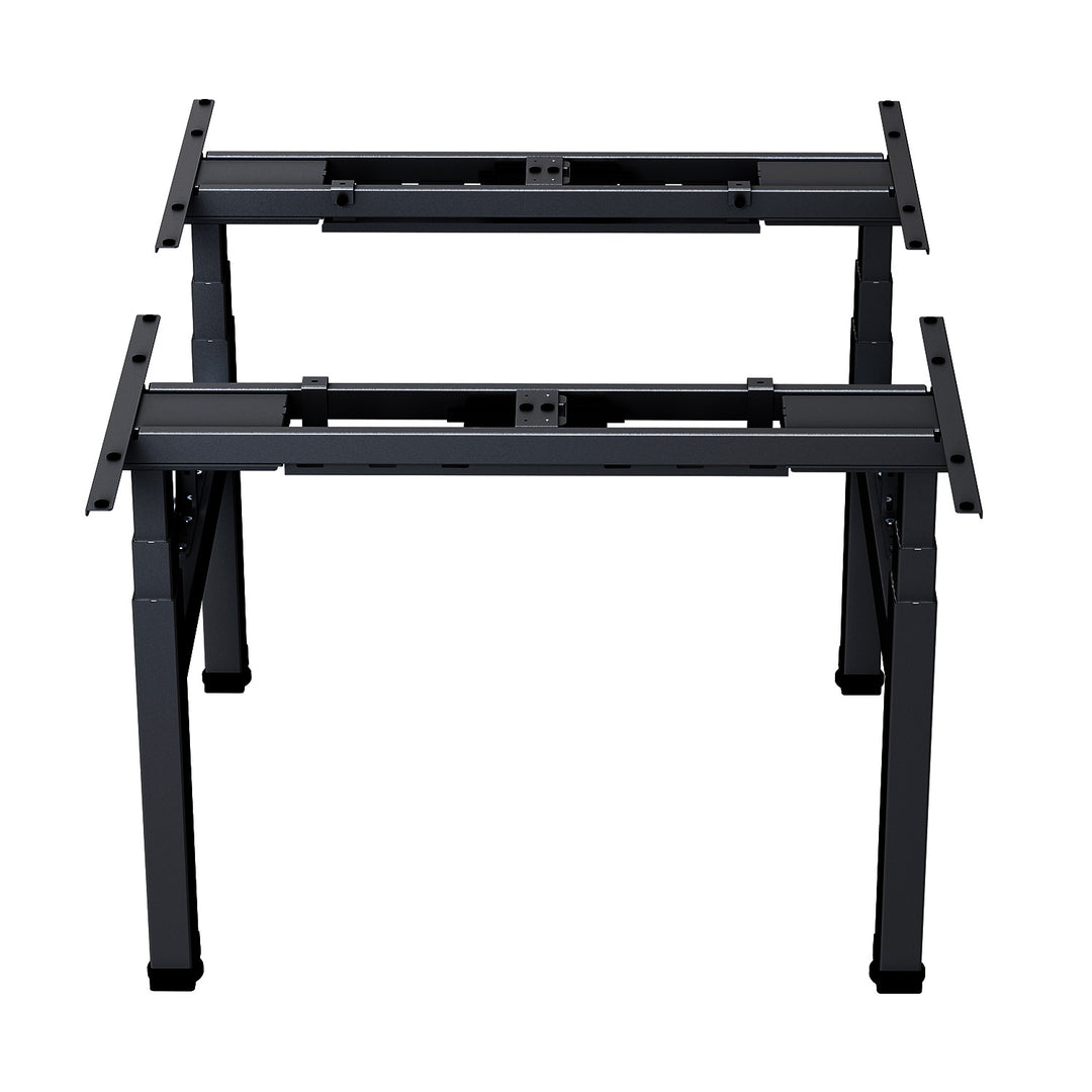 Mesa elétrica Ergo Office com altura dupla ajustável, altura máxima 128cm, máximo 125kg x2, sem suporte (2 peças), preto, ER-404B