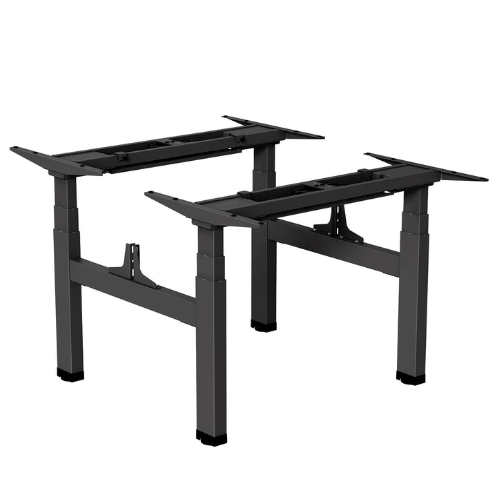 Mesa elétrica Ergo Office com altura dupla ajustável, altura máxima 128cm, máximo 125kg x2, sem suporte (2 peças), preto, ER-404B