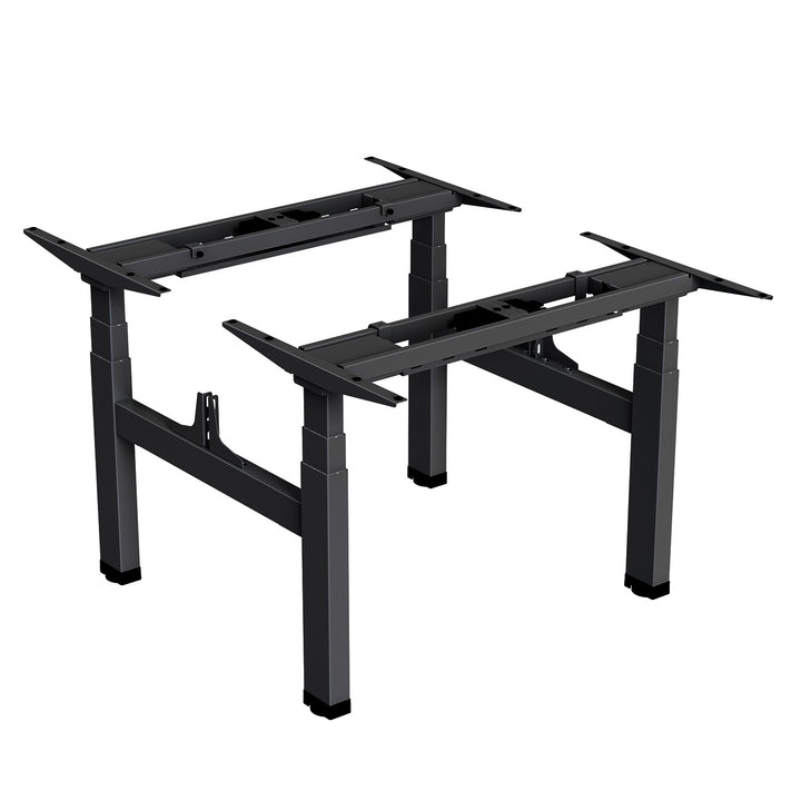 Mesa elétrica Ergo Office com altura dupla ajustável, altura máxima 128cm, máximo 125kg x2, sem suporte (2 peças), preto, ER-404B