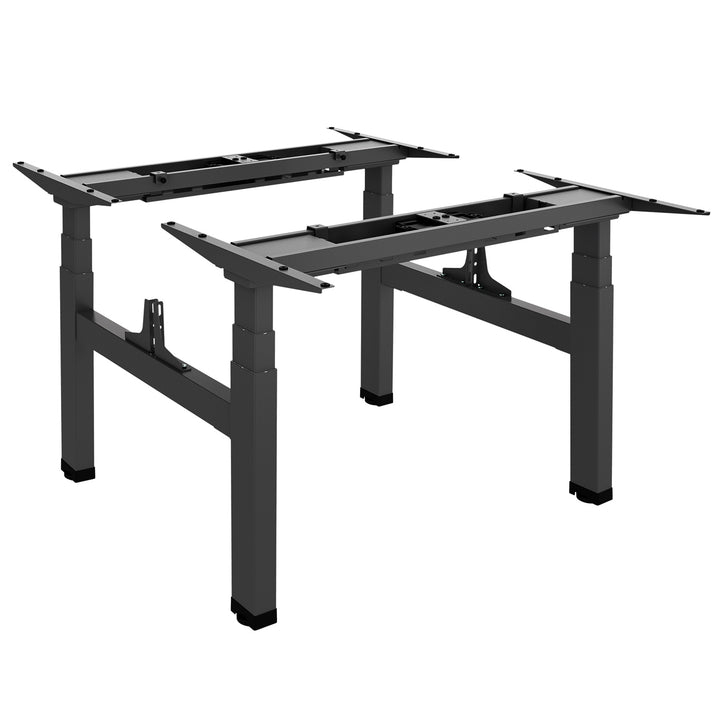 Mesa elétrica Ergo Office com altura dupla ajustável, altura máxima 128cm, máximo 125kg x2, sem suporte (2 peças), preto, ER-404B