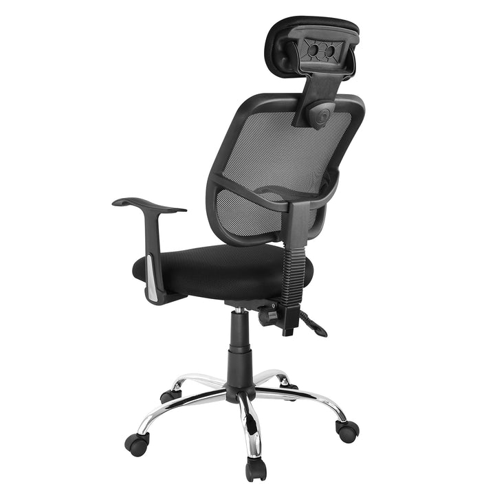 Ergo Office ER-413 Silla de oficina giratoria con reposacabezas y altura de asiento ajustables.