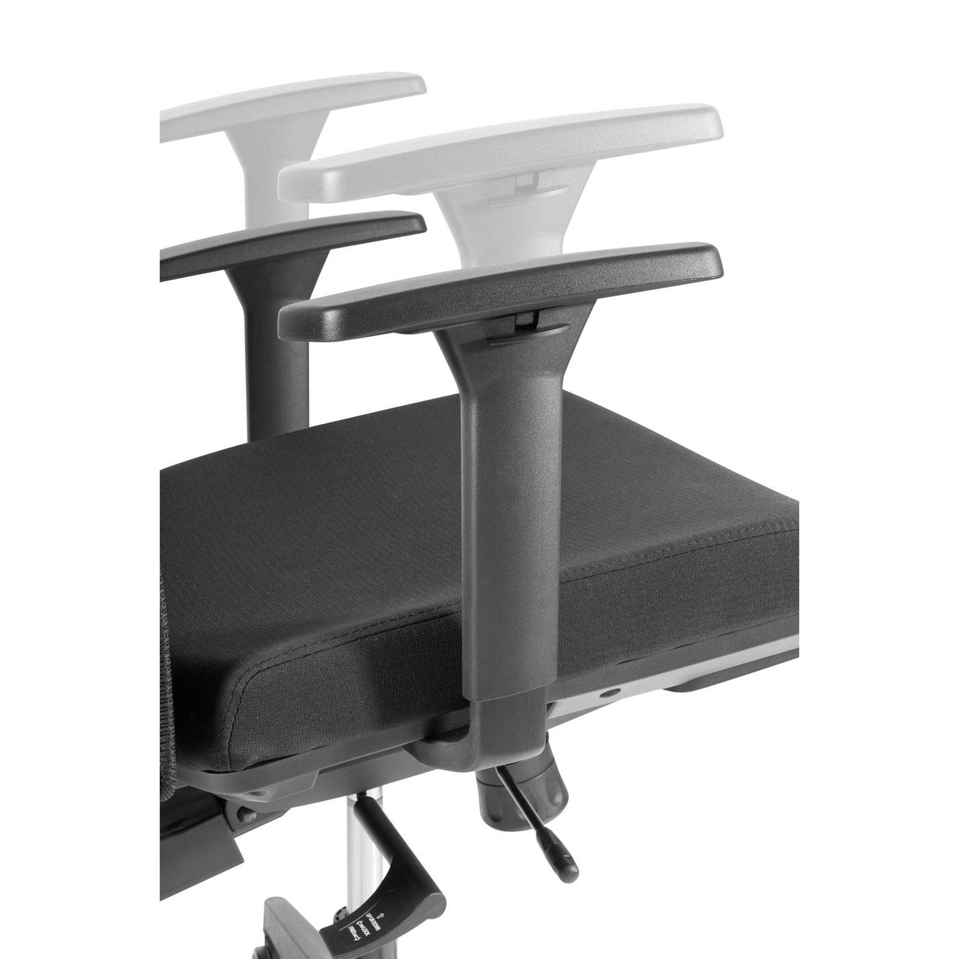 Silla de oficina ergonómica con ruedas y soporte lumbar, silla giratoria, regulable en altura, función de inclinación del respaldo Silla de escritorio, carga máxima 150 kg