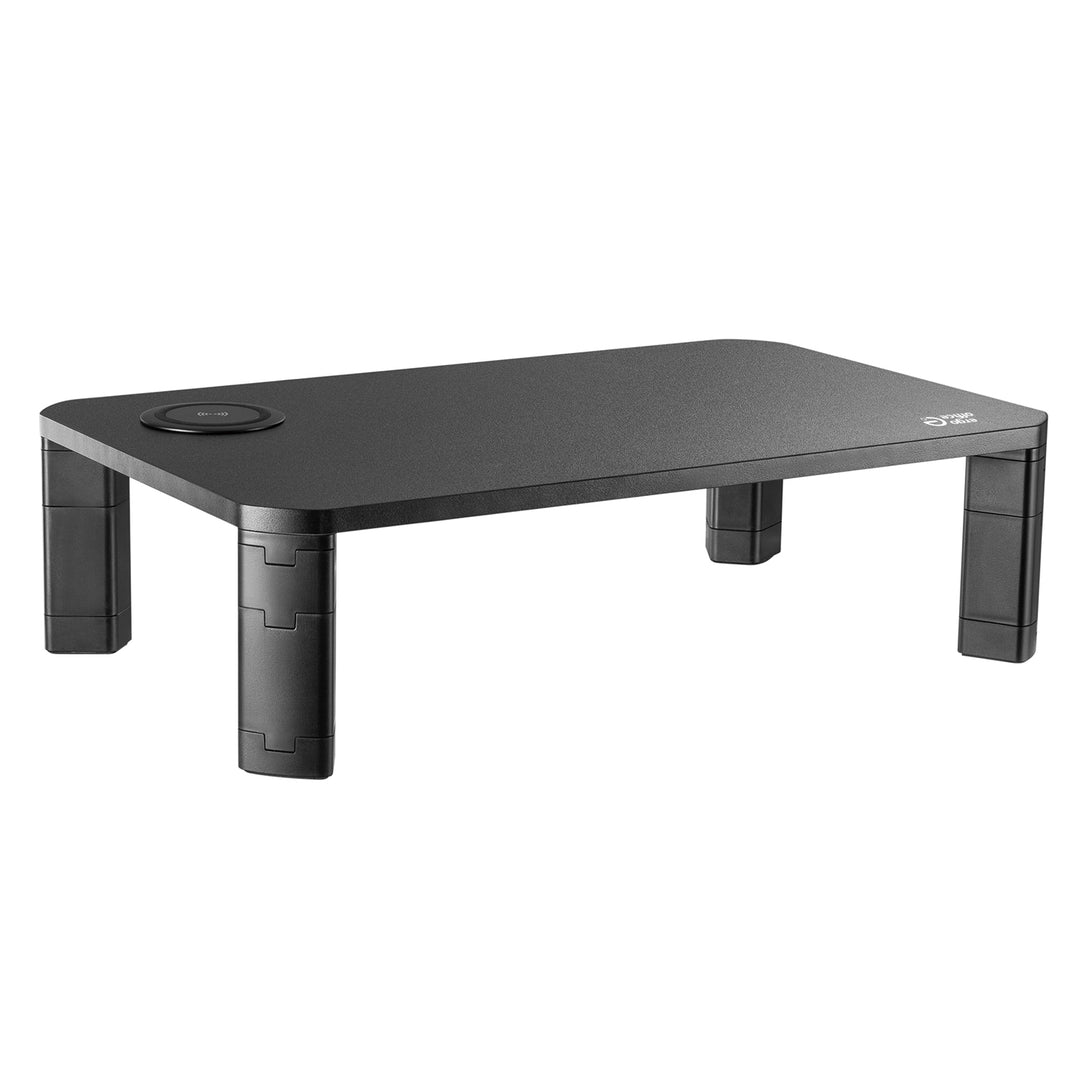 Soporte de pantalla ajustable en altura con soporte de monitor de carga inalámbrica Qi de 17"~32" hasta un máximo de 20 kg de carga por inducción