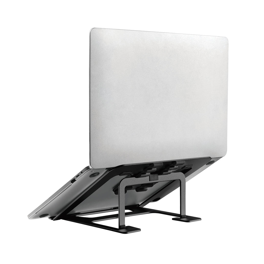 Ergo Office ER-416 B Soporte plegable de aluminio para portátiles ERGOOFFICE.EU, negro, apto para portátiles de 11-15'', ER-416 B