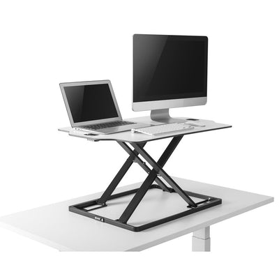 Ergo escritório ER-420 sit-stand mesa ajustável altura acessório de mesa com mola de gás portátil monitor conversor de mesa até 10kg max