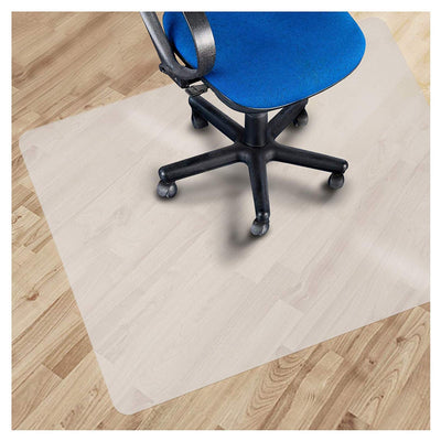 Ergo Office ER-421 Alfombra de protección del suelo Alfombra de silla de oficina para suelos duros antideslizante transparente 120x90cm