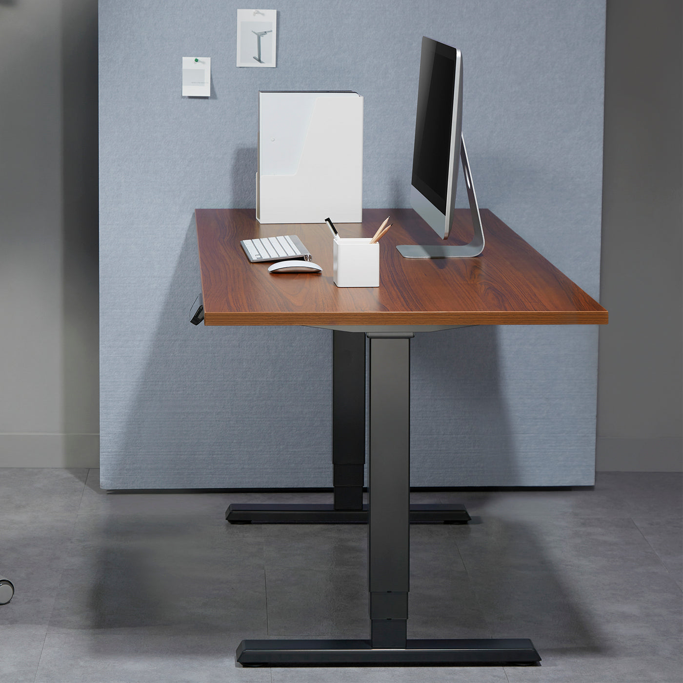Mesa elétrica Ergo Office sem tampo, para trabalhar em pé ou sentado, máx. 125kg, altura máxima 1280mm, painel táctil, ER-422