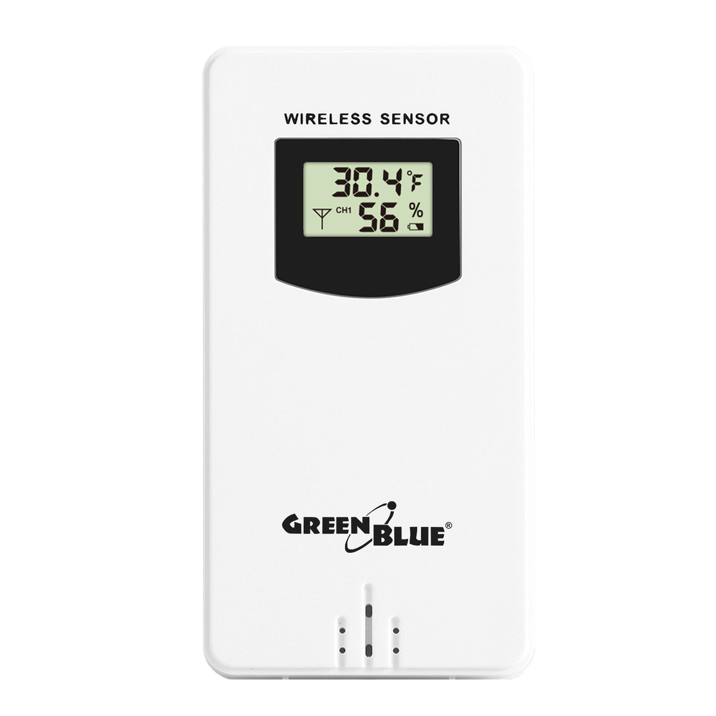 Estación meteorológica inalámbrica con cargador inalámbrico/inductivo GreenBlue, reloj, alarma, calendario, sensor de exterior, GB213