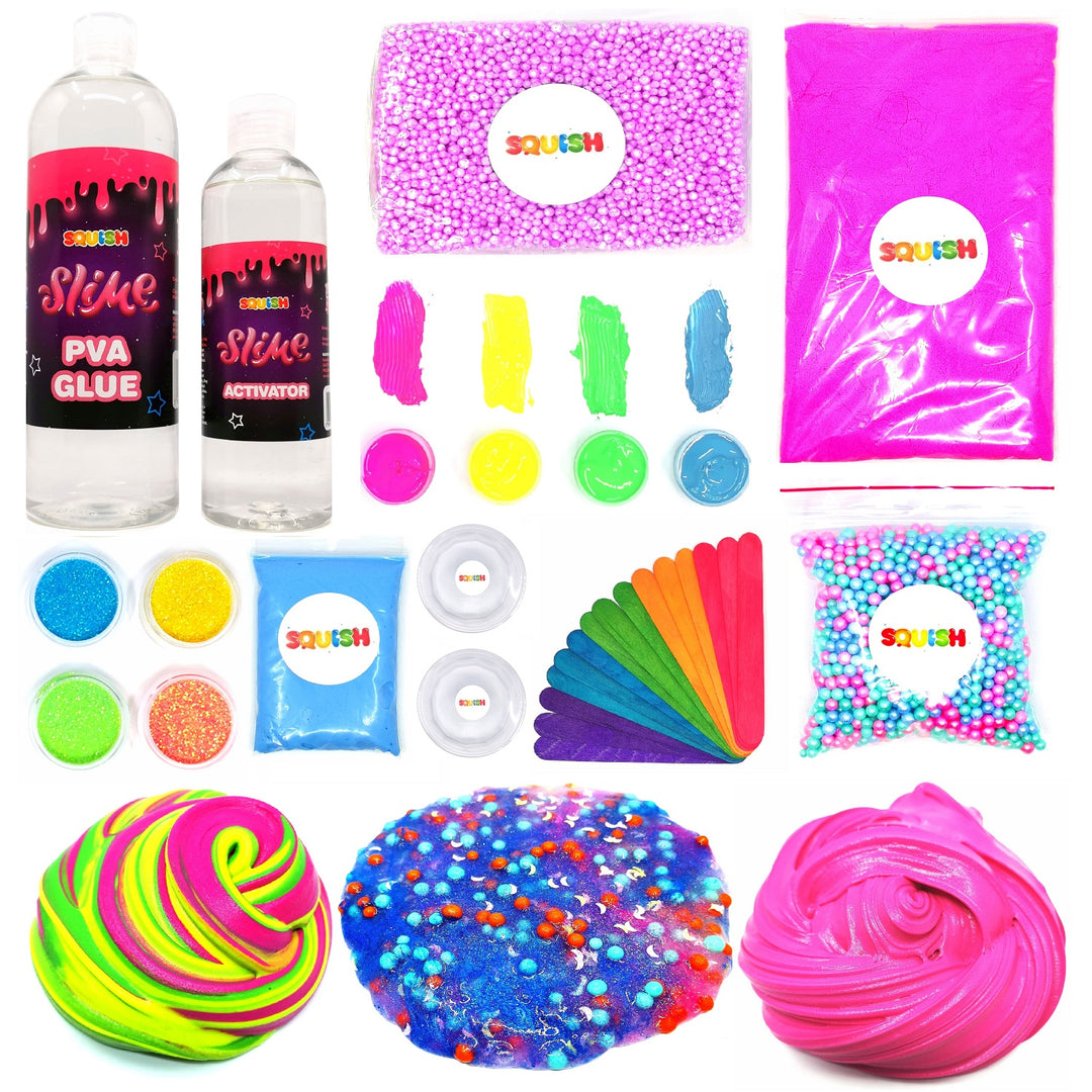 Conjunto para niños masa de plástico SLIME MAGIC BOX SLIME 17 en 1