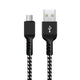 Cable USB a MicroUSB, cable de carga 1m, carga rápida, cable de datos 5V / 2.4A, cable de carga rápida, cable de conexión trenzado de nailon de alta velocidad, transmisión de datos (MicroUSB)