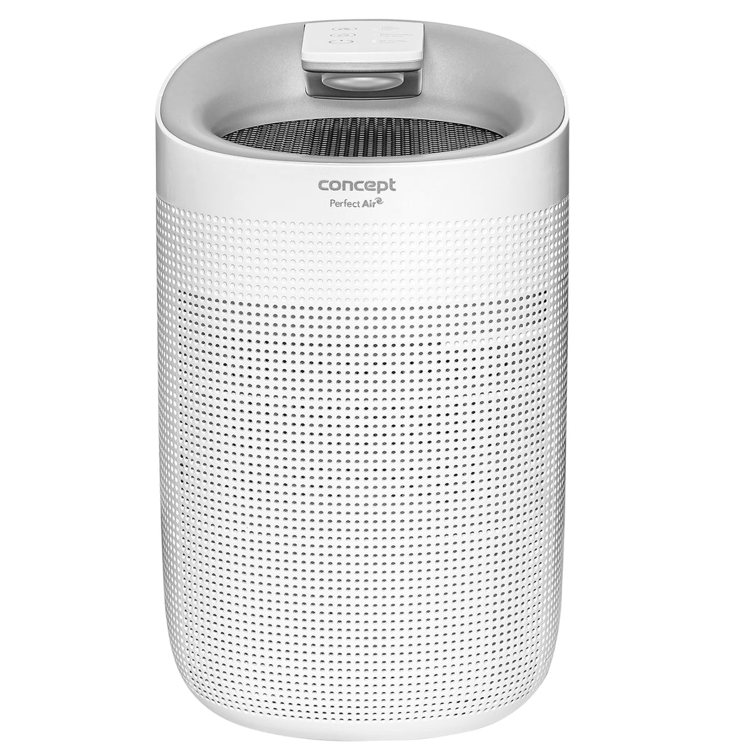 Concept Perfect Air OV1200 Desumidificador e purificador de ar 2 em 1 750 ml/dia para ambientes de até 25m2, filtração em 3 estágios, purificador de ar ambiente com filtro de carbono Hepa 13 1L (branco)