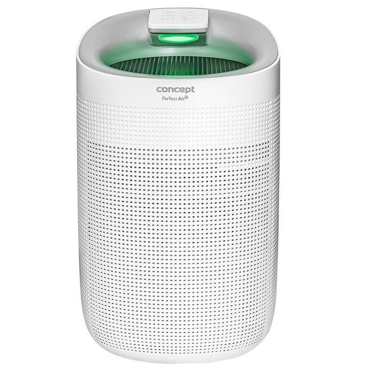 Concept Perfect Air OV1200 Desumidificador e purificador de ar 2 em 1 750 ml/dia para ambientes de até 25m2, filtração em 3 estágios, purificador de ar ambiente com filtro de carbono Hepa 13 1L (branco)