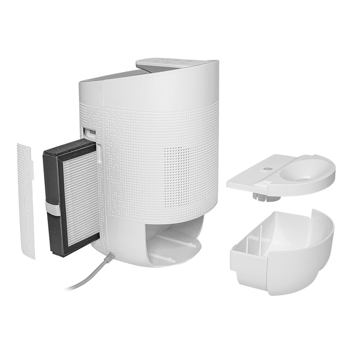 Concept Perfect Air OV1200 Desumidificador e purificador de ar 2 em 1 750 ml/dia para ambientes de até 25m2, filtração em 3 estágios, purificador de ar ambiente com filtro de carbono Hepa 13 1L (branco)