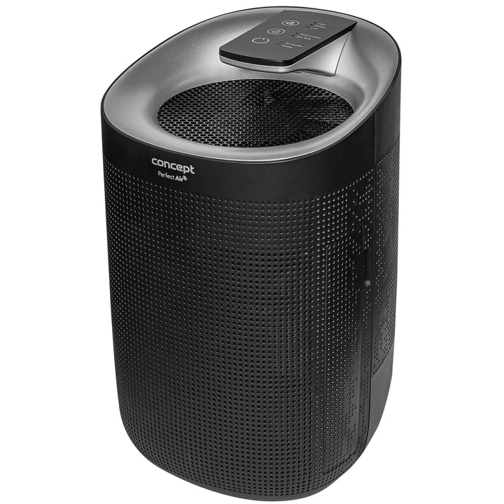 Perfect Air OV1210 Desumidificador e purificador de ar 2 em 1 750 ml/dia para ambientes de até 25m2, filtração em 3 estágios, purificador de ar ambiente com filtro de carbono Hepa 13 1L (preto)