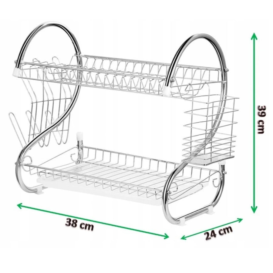 Secador de louça em formato de S Maestro MR-1025-38 38cm