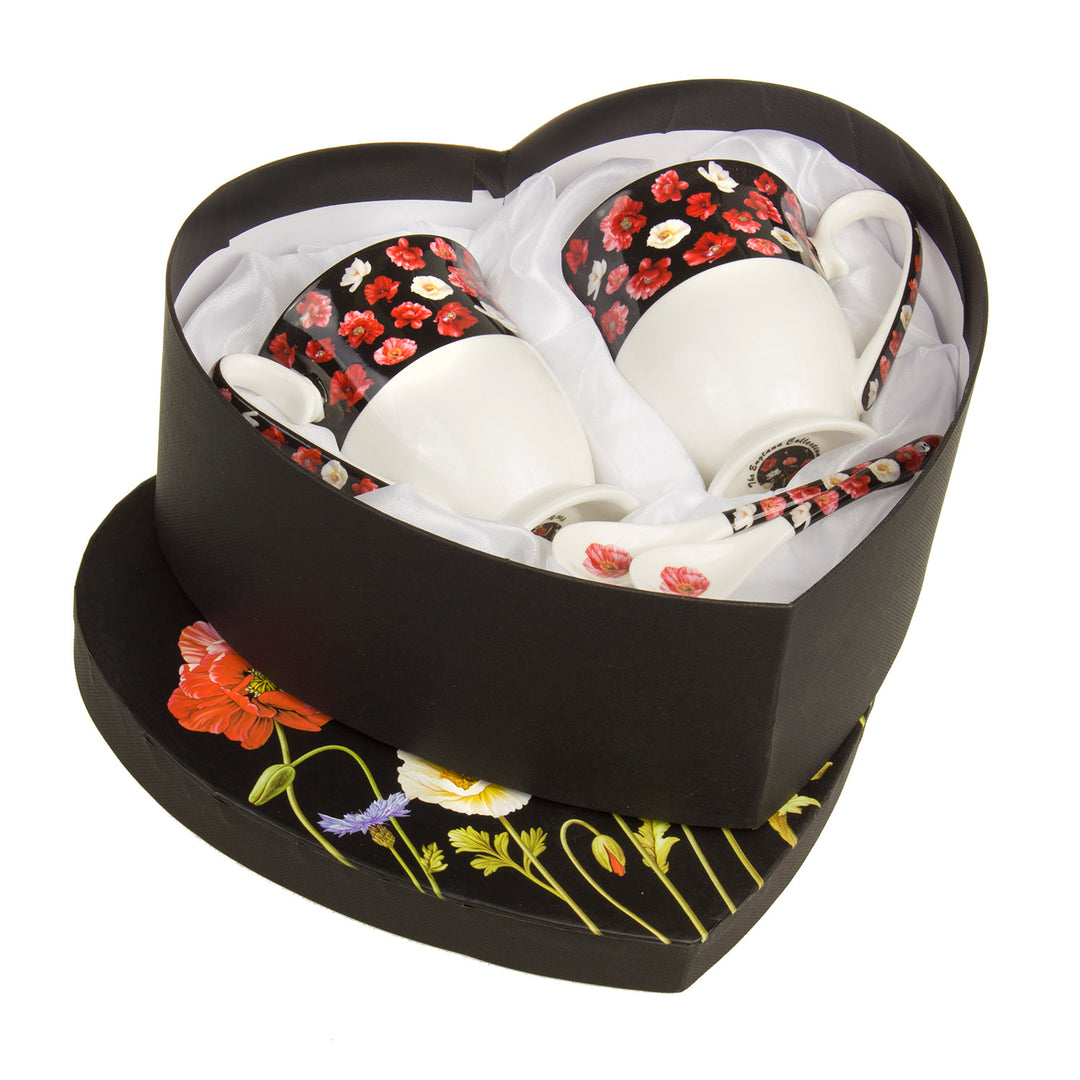 Conjunto de 2 xícaras de café para duas pessoas, porcelana, 300 ml