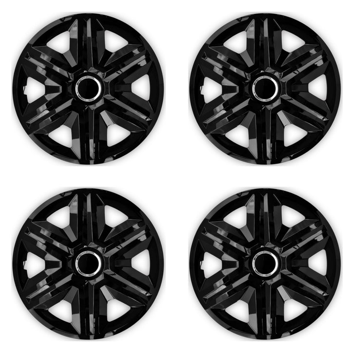 Tapacubos de 14 " NRM FAST NEGRO LACADO negros 4 piezas