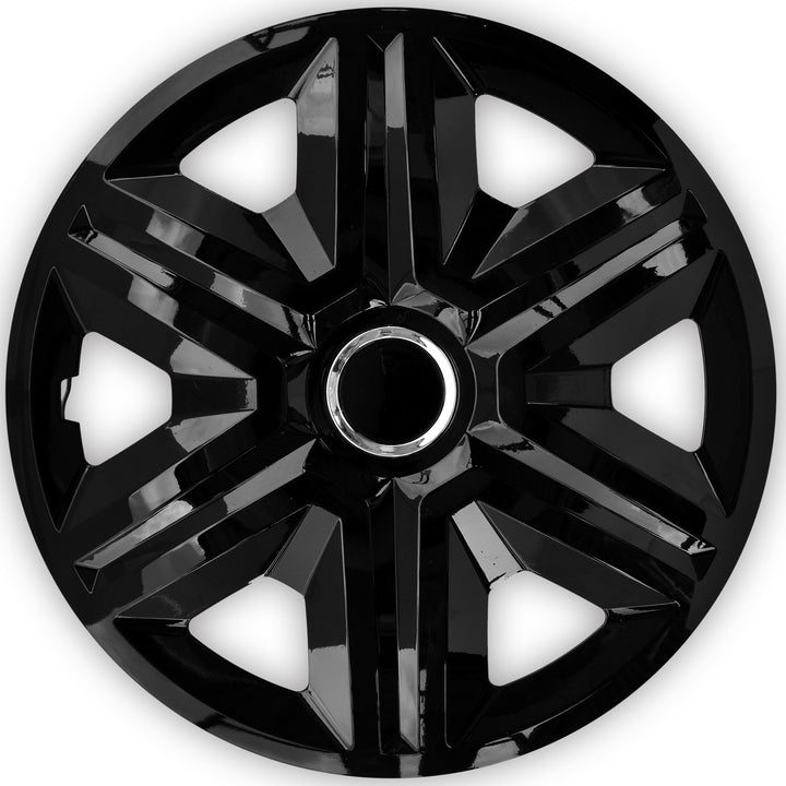 Tapacubos de 14 " NRM FAST NEGRO LACADO negros 4 piezas