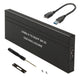 Gabinete de disco rígido USB 3.0 para discos rígidos M.2 SDD NGFF de até 5 Gbps Gabinete SSD externo 2230/2242/2260 / 2280mm Adaptador compatível com UASP Plug &amp; Play