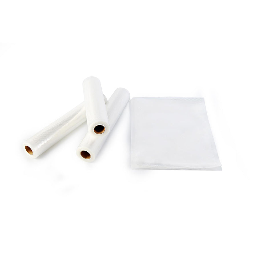 Conjunto universal de filmes Camry para seladoras a vácuo (2 rolos 28x300cm + 3 rolos 20x300cm)