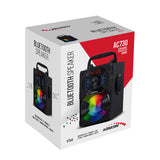 Audiocore AC730 Alto-falante Bluetooth portátil / rádio / SD / MMC / entrada auxiliar / USB / iluminação / controle remoto / antena telescópica / conexão de microfone