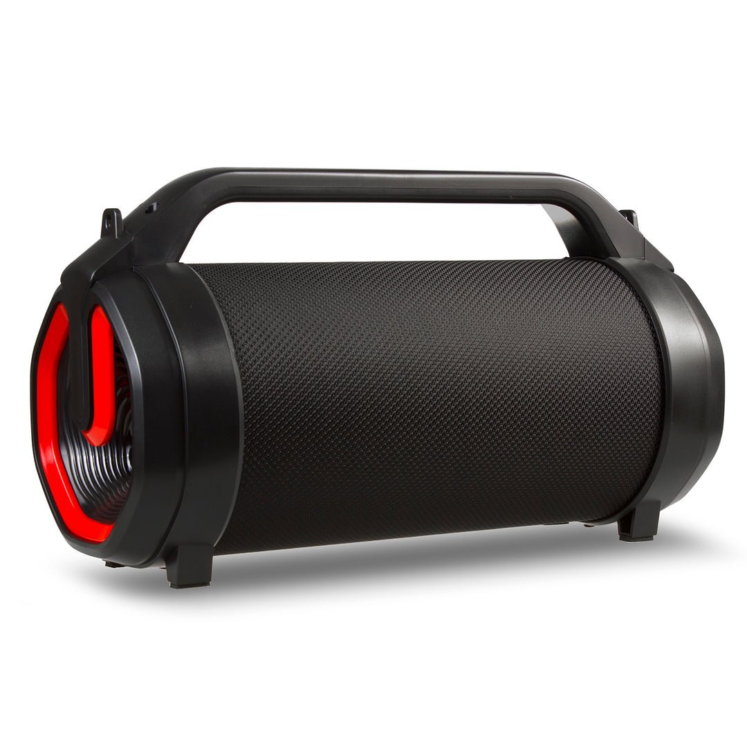 Audiocore AC875 Bazooka Alto-falante portátil Bluetooth Boombox 30W (20W + 5Wx2) IPX4 à prova de respingos / Rádio / microSD / Aux-In / USB / Iluminação / Porta de microfone