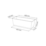 Pote de rattan com ganchos Ratolla DRL500PW antracite