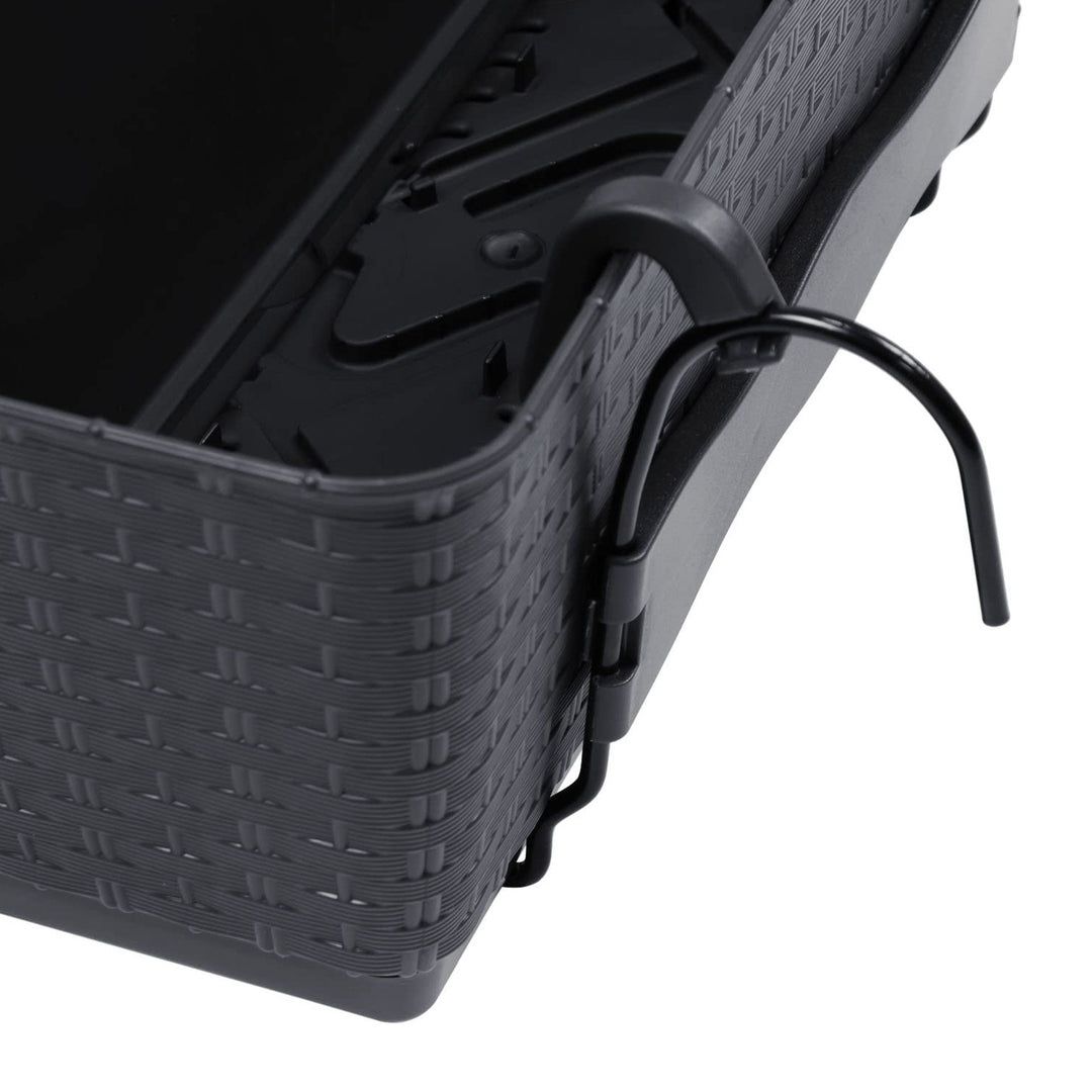 Pote de rattan com ganchos Ratolla DRL500PW antracite
