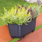 Pote de rattan com ganchos Ratolla DRL500PW antracite
