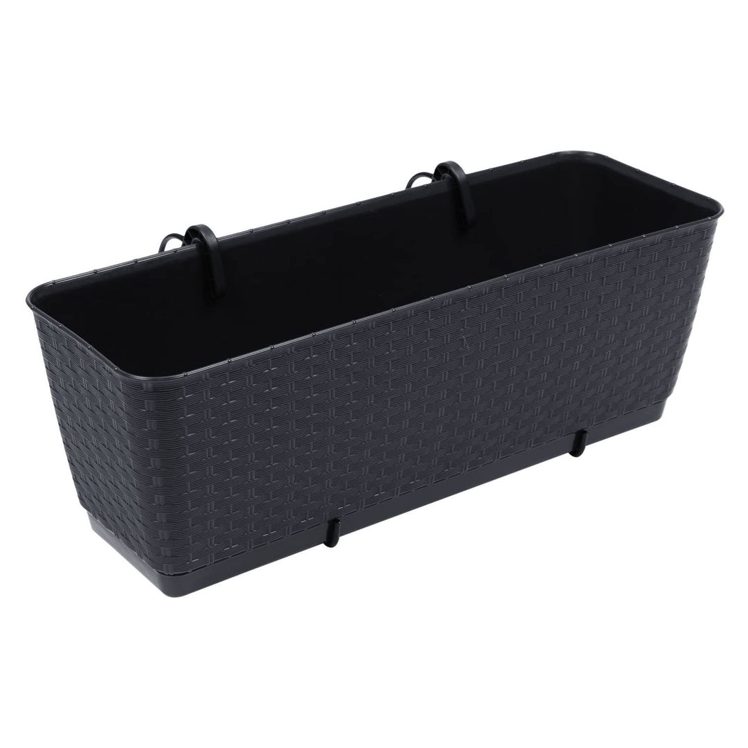 Pote de rattan com ganchos Ratolla DRL500PW antracite