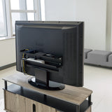 Maclean MC-904 Estante de almacenamiento 2 en 1 Estante de pared y estante de TV Montaje VESA en la parte posterior del televisor hasta 2 kg 2 x Estantes