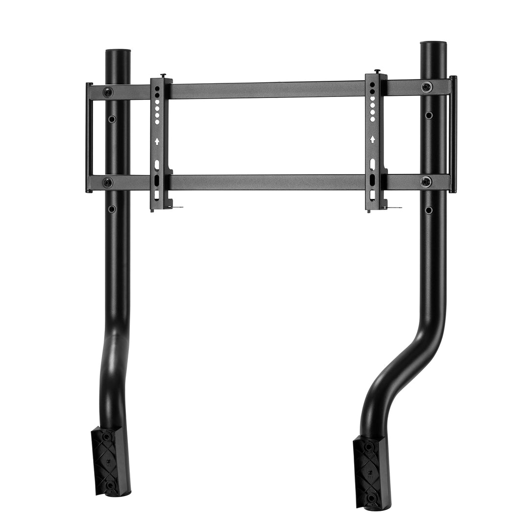 Simulador de carreras Cockpit 3 en 1 Asiento de juego hasta 130kg Soporte de palanca de cambio Soporte de volante Soporte de TV hasta 50" Max. Vesa 400x200 ...