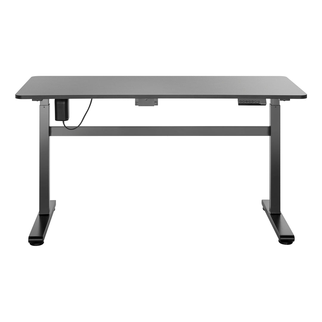 Mesa elétrica Ergo Office, regulável em altura, cinza, altura máxima 118cm 50 kg - com mesa de pé, ER-434